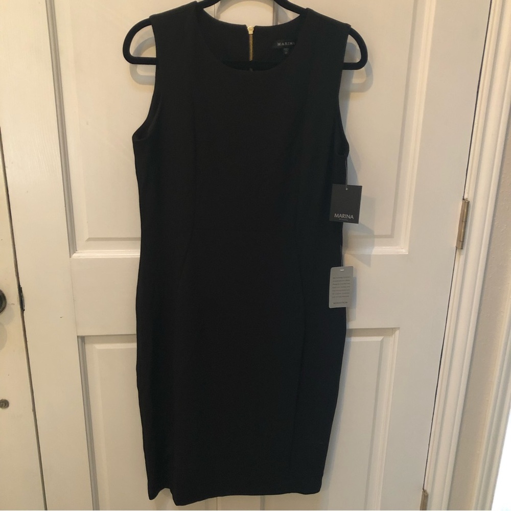 NWT MARINA Black Dress